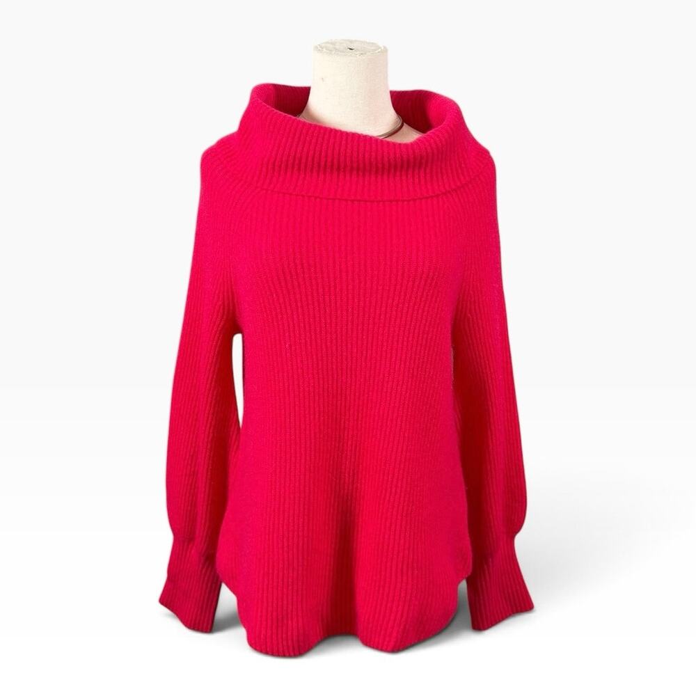 Soft Surroundings Calanthe 100% Cashmere Pink Peacock Sweater PXS Quite Luxury